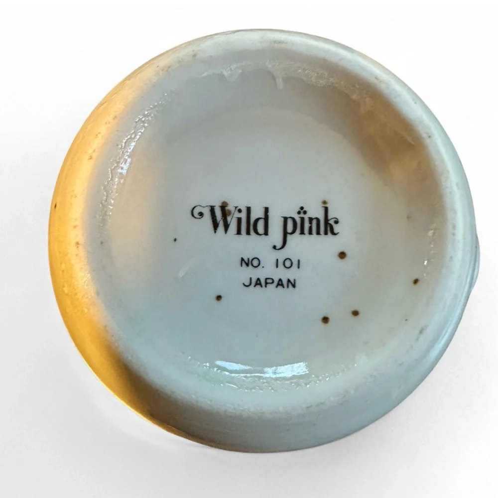 Vintage Set of Wild Pink No. 101 Japan Floral Mugs - Picture 9 of 11